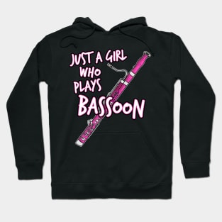 Just A Girl Who Plays Bassoon Female Bassoonist Hoodie